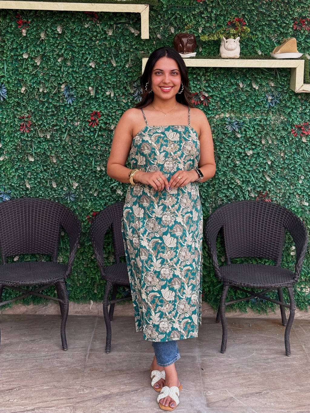 Blue Strap Edit Kurta
