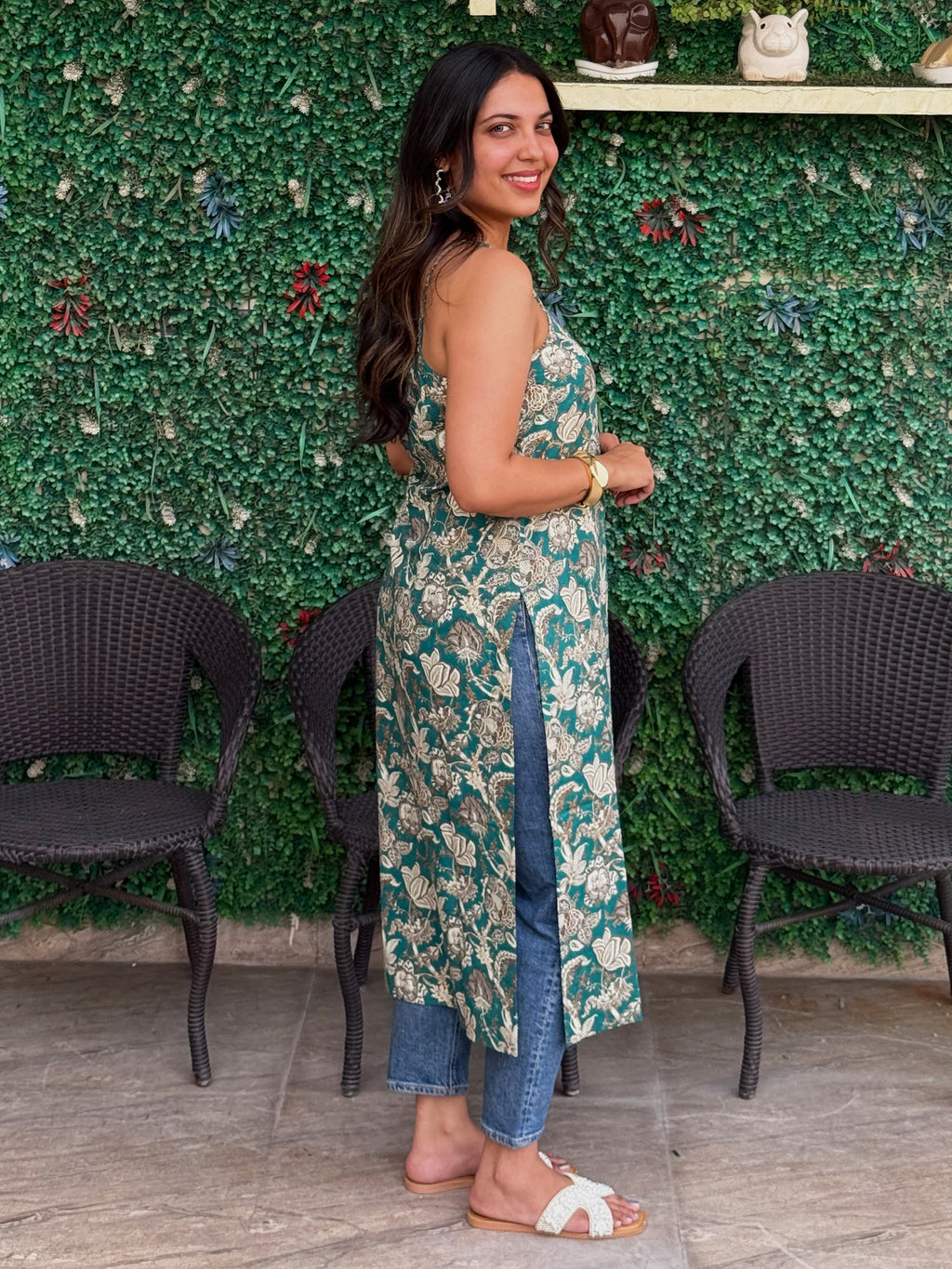 Blue Strap Edit Kurta