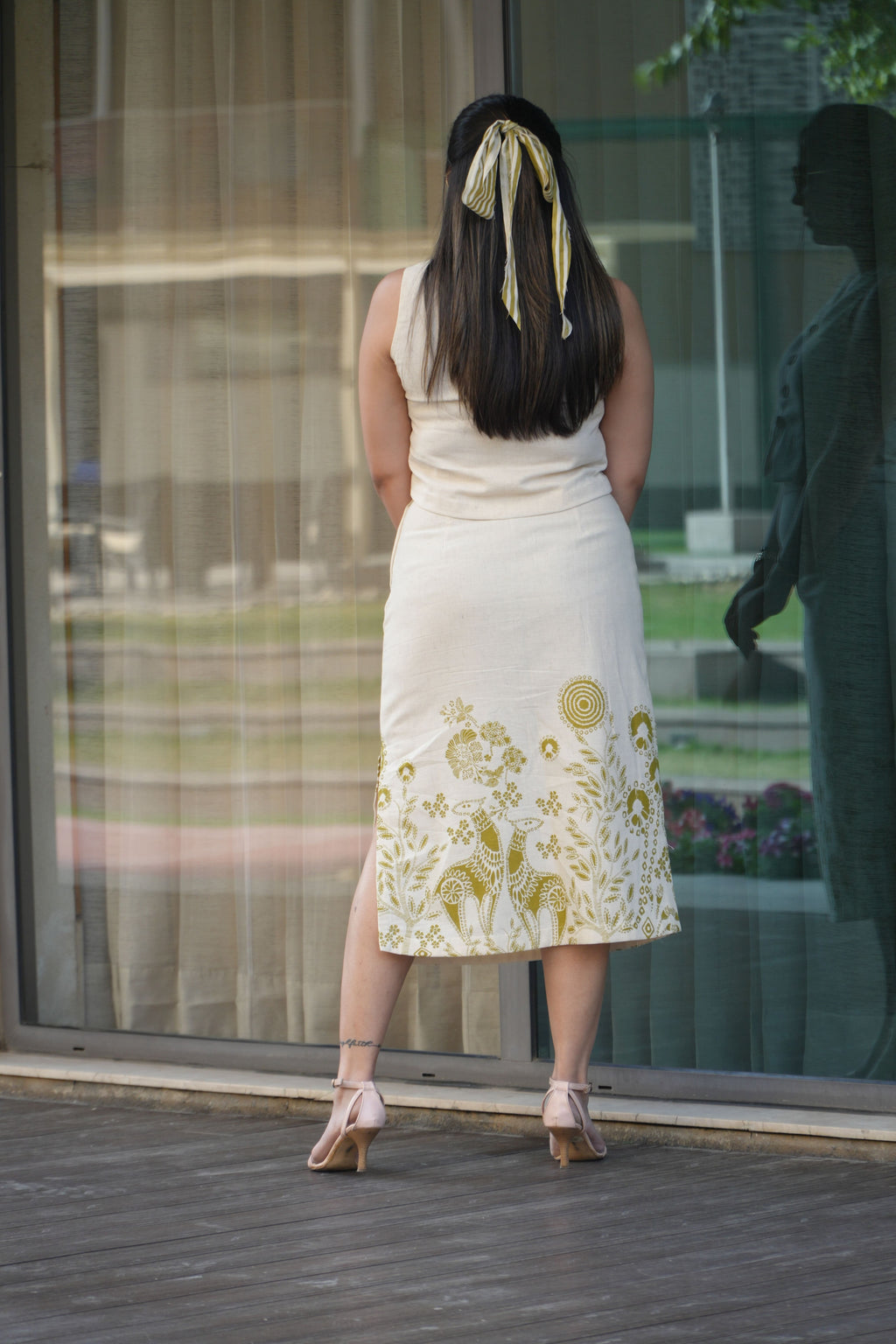 Ivory Affaire Skirt (Green)