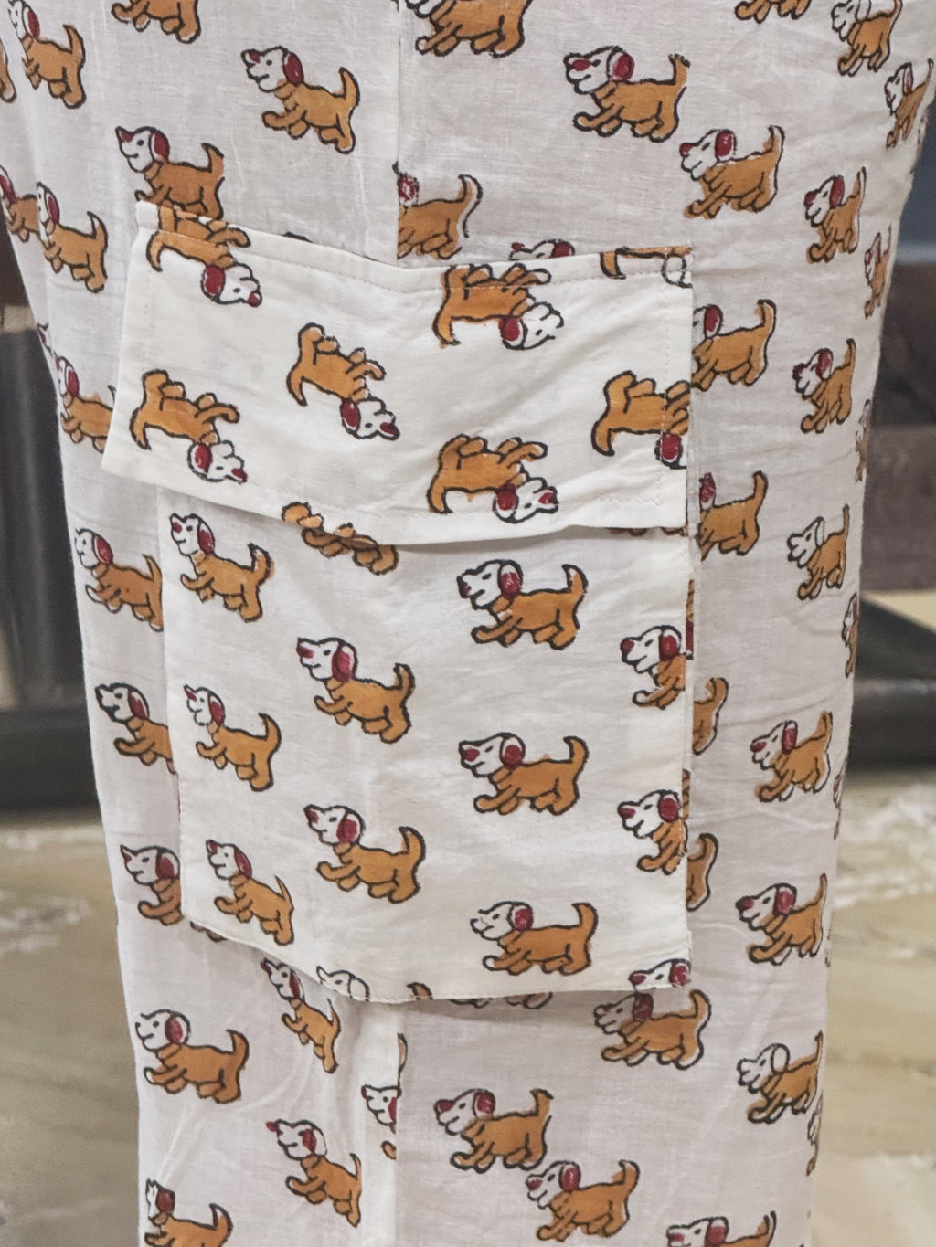 Dog Print Night Suit